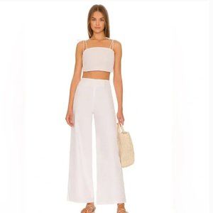 [NWOT] SNDYS Nina Linen Pant in White